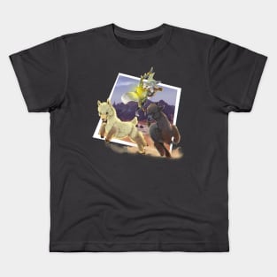 Warcraft's Vulpera Hunter and her two alpacas Kids T-Shirt